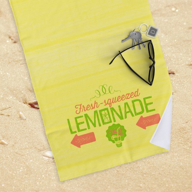 Fresh Squeezed Lemonade Beach Towel (Creator Uploaded)