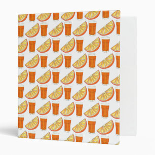 Fresh Squeezed OJ Orange Juice Citrus Fruit Slice Binder