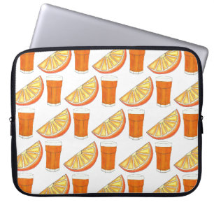 Fresh Squeezed OJ Orange Juice Citrus Fruit Slice Laptop Sleeve