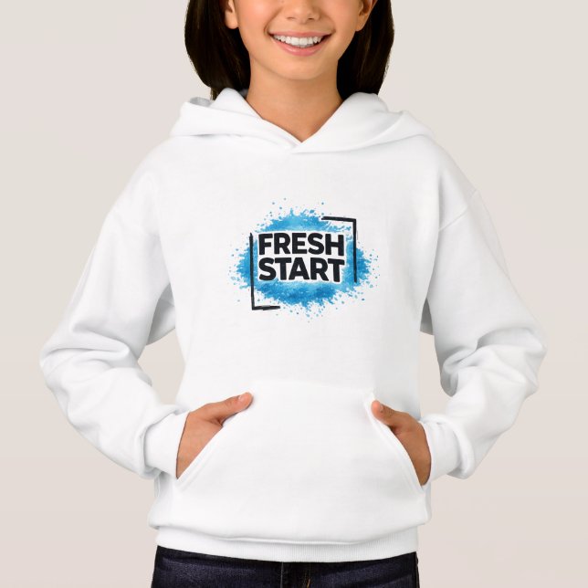 Fresh Start Motivational Typography Blue Splash (Devant)