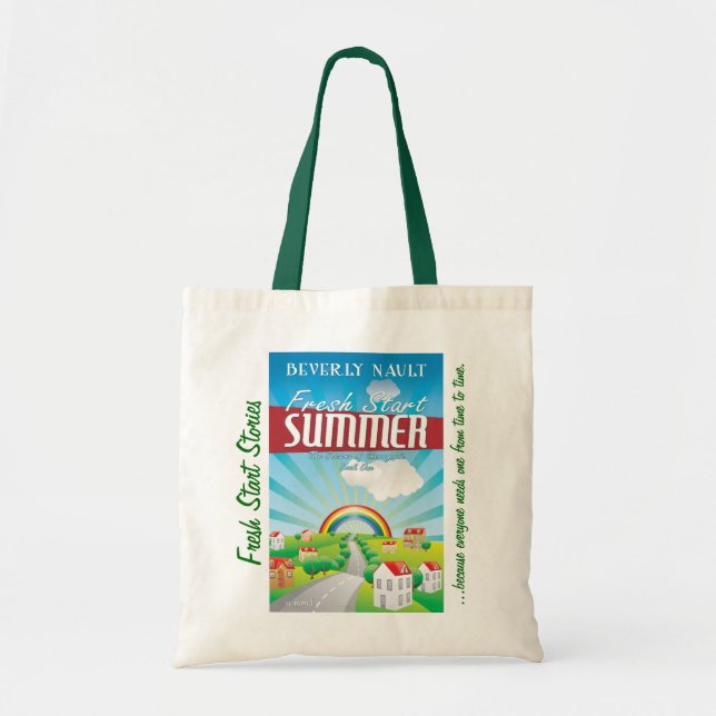 Fresh Start Summer Canvas Tote - budget Bag (Front)