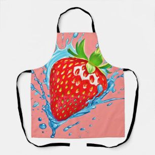 Fresh Strawberry Burst Apron