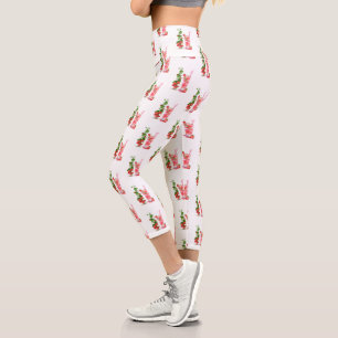Fresh Strawberry Drink Funny Leggings