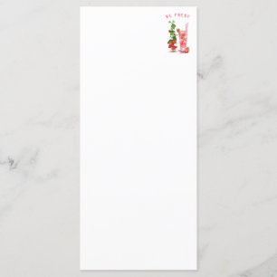 Fresh Strawberry Drink Menu - Custom Text