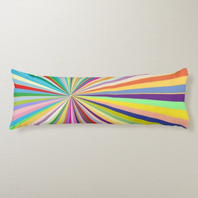 Fresh striped background body pillow (Front)