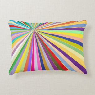 Fresh striped background decorative pillow