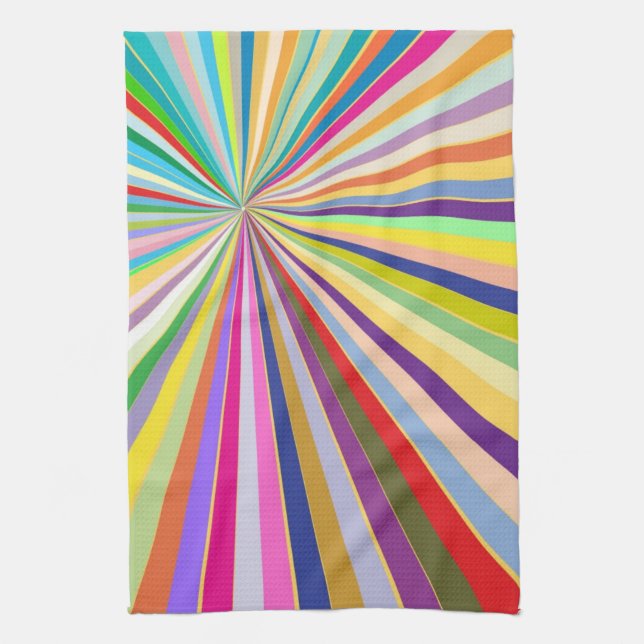 Fresh striped background kitchen towel (Vertical)