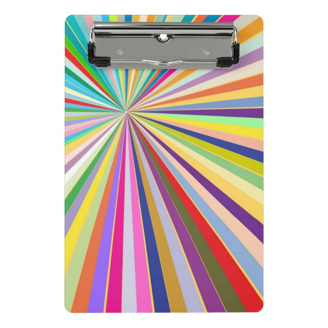 Fresh striped background mini clipboard (Front)