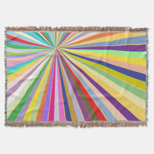 Fresh striped background throw blanket