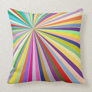 Fresh striped background throw pillow