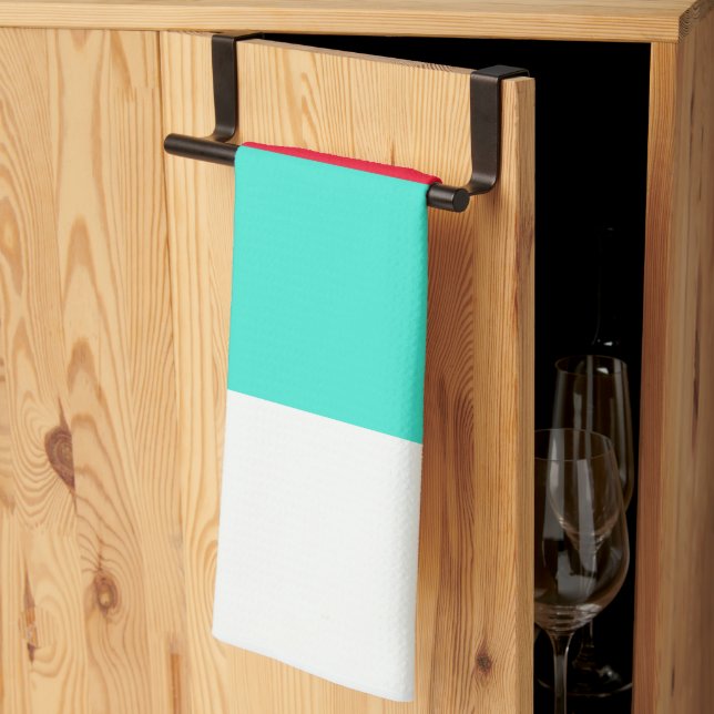 Fresh Stripes: Contemporary Multi-Tone Hand Towel (Thirds Fold)