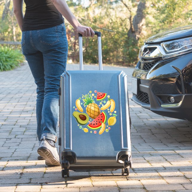 Fresh Summer Fruits Pattern (Suitcase Insitu)