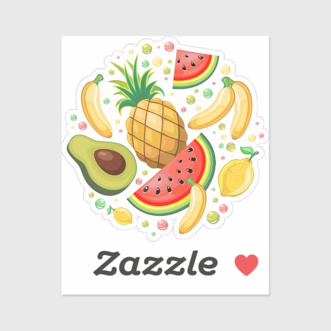 Fresh Summer Fruits Pattern (Sheet)
