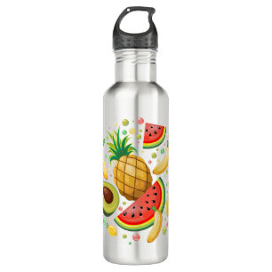Fresh Summer Fruits Pattern 710 Ml Water Bottle
