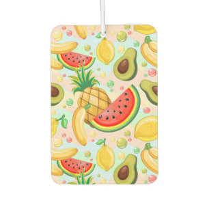 Fresh Summer Fruits Pattern Air Freshener