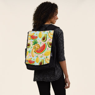 Fresh Summer Fruits Pattern Backpack