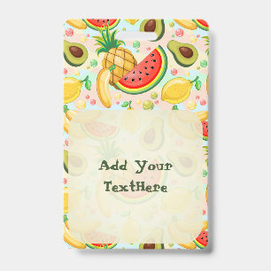Fresh Summer Fruits Pattern Badge