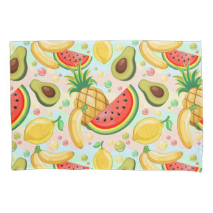Fresh Summer Fruits Pattern Pillowcase