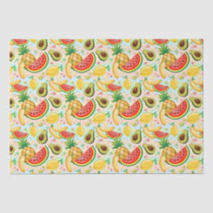 Fresh Summer Fruits Pattern Tissue Paper