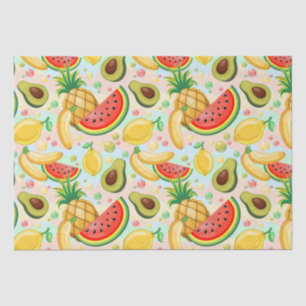 Fresh Summer Fruits Pattern Tissue Paper