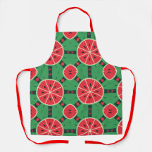 Fresh Summer Watermelon Slices Pattern Kitchen 