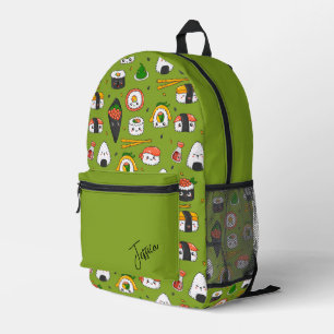 Fresh Sushi Printed Backpack