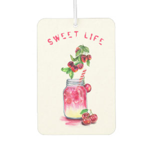 Fresh Sweet Cherry Juice Cool Drink - Summer Fruit Air Freshener