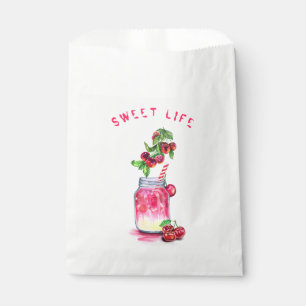 Fresh Sweet Cherry Juice Cool Drink - Summer Party Favour Bag