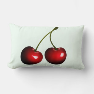 Fresh Sweet Cherry Lumbar Pillow
