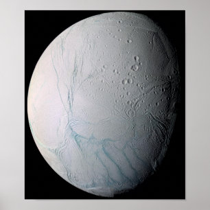 Fresh Tiger Stripes on Enceladus Poster