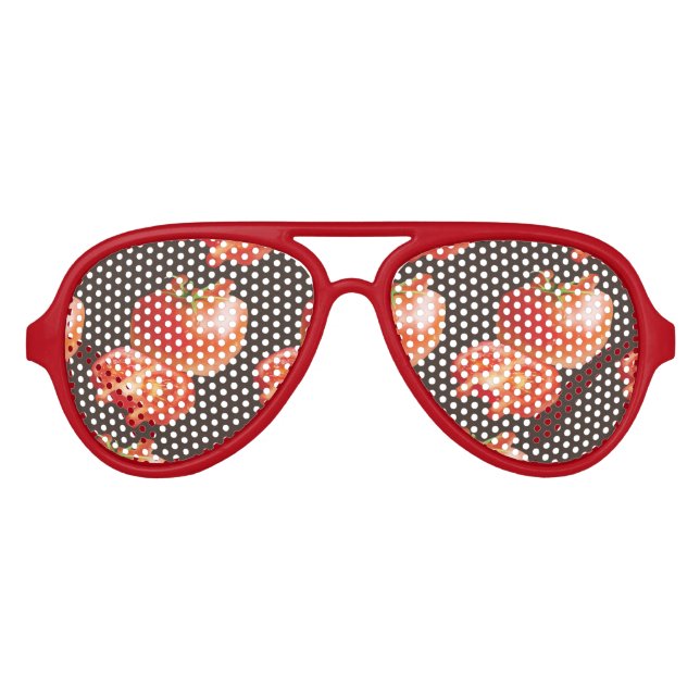 Fresh Tomato Aviator Sunglasses (Front)