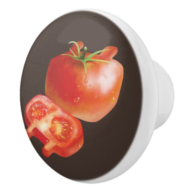 Fresh Tomato Ceramic Knob (Right)