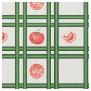Fresh Tomatoes Gardener Pattern Fabric