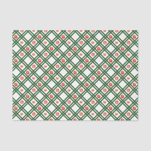 Fresh Tomatoes Gardener Pattern Tissue Paper (Front)