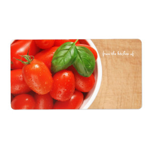 Fresh Tomatoes Kitchen Label