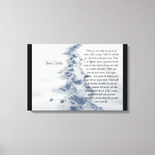 Fresh Tracks Inspirational Canvas Print