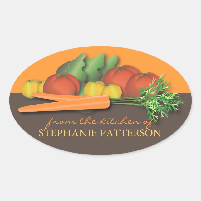 Fresh Vegetable From the Kitchen Of Sticker (Front)