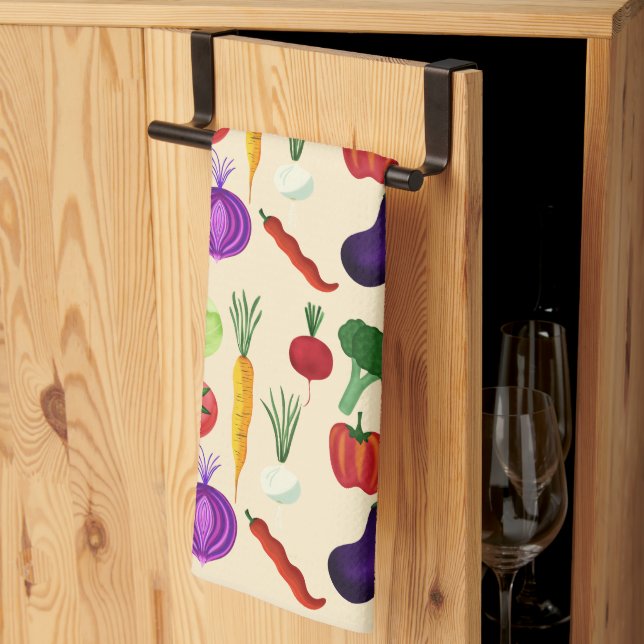 Fresh Veggies Kitchen Towel (Thirds Fold)