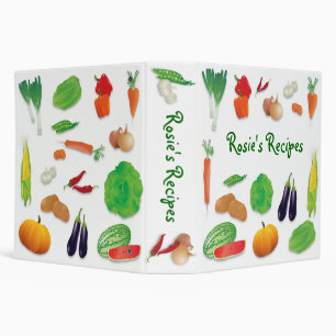 Fresh Veggies Recipe Binder - 2 inch