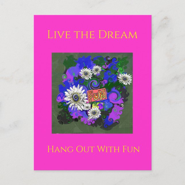 Fresh Vivid Colourful Fun Happy Postcard (Front)