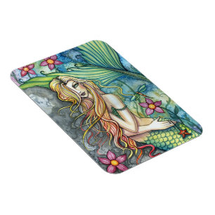 Fresh Water Mermaid Vinyl Magnet