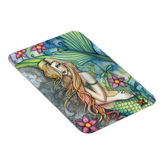 Fresh Water Mermaid Vinyl Magnet (Right Side)