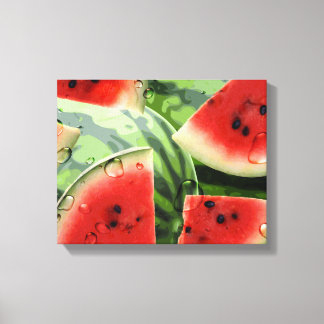 Fresh Watermelon Kitchen Canvas Print