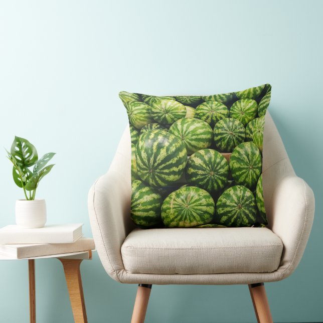 Fresh Watermelon Throw Pillow (Chair)