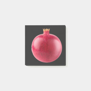 Fresh Whole Red Pomegranate Fruit Healthy Food Art Post-it Notes