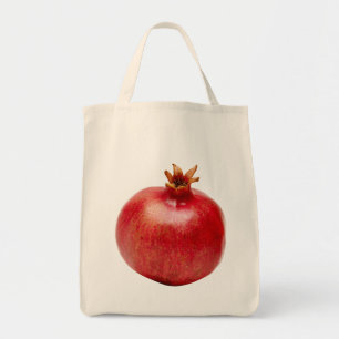 Fresh Whole Red Pomegranate Fruit Healthy Food Art Tote Bag