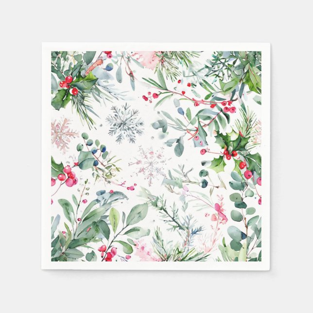 fresh winter fruit napkin (Front)