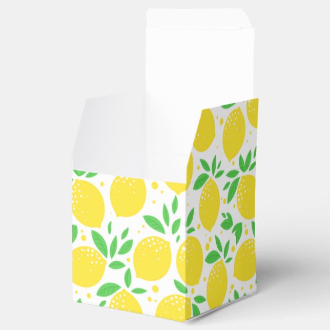 Fresh Yellow Lemons 3 Favor Box (Opened)