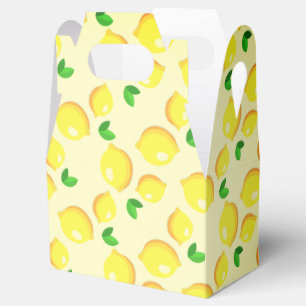 Fresh Yellow Lemons Favor Box