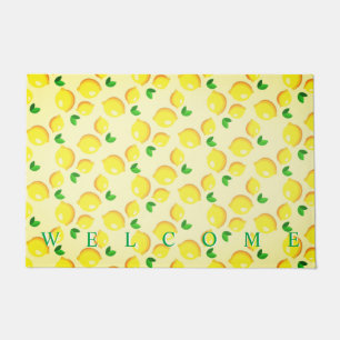 Fresh Yellow Lemons - Welcome Doormat